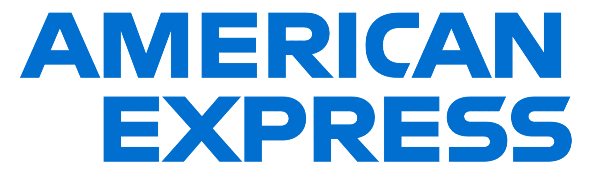 American Express logo in blue text.