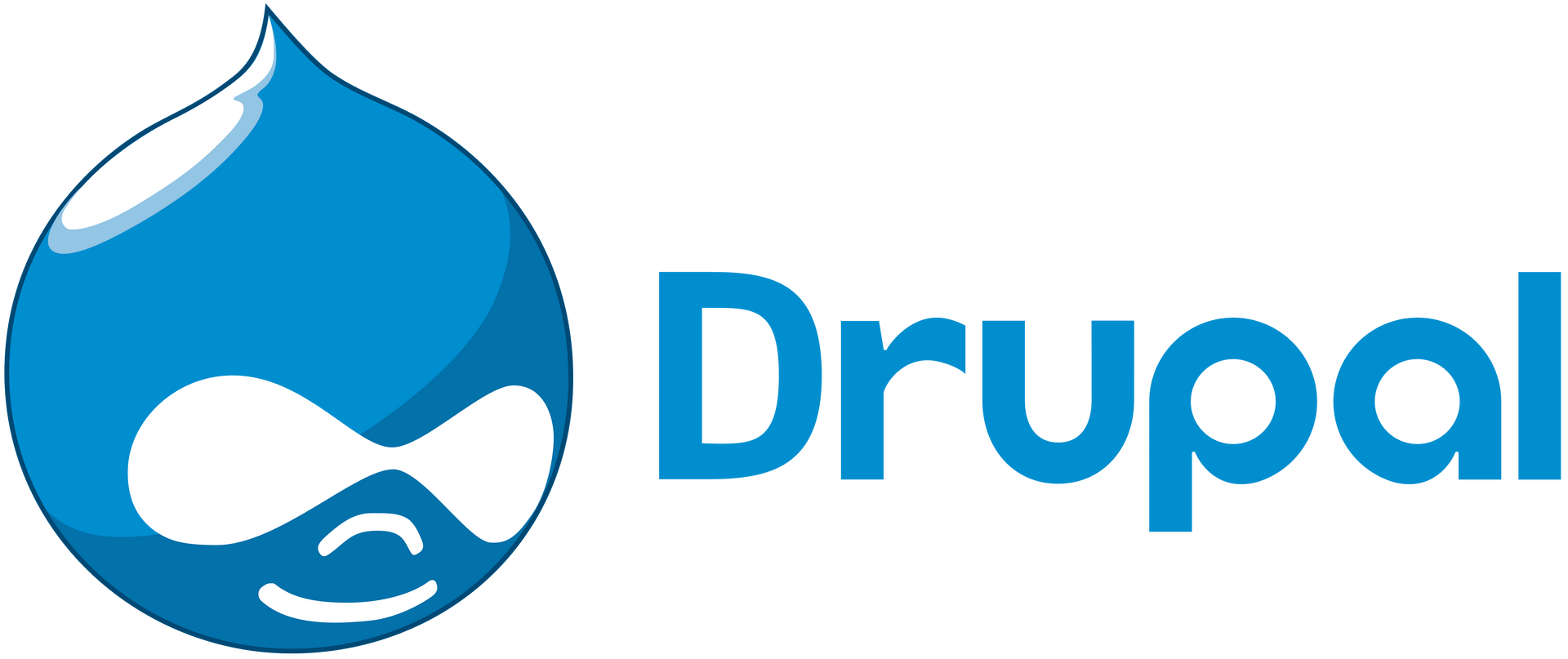Drupal logo - a platform AD Digital utilises when building websites for businesses in Stockport.