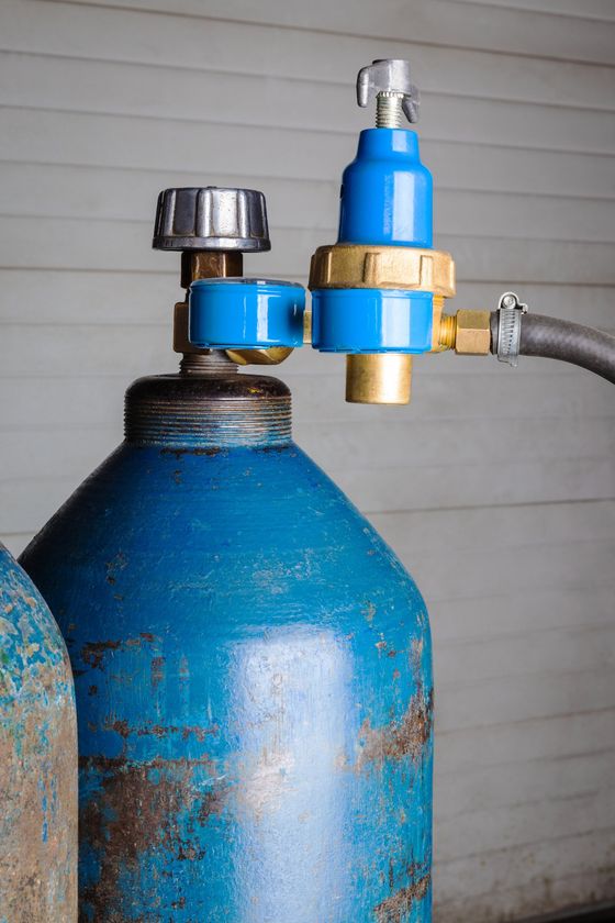 Blue Gas Cylinder — Greensboro, NC — Carolina Carbonic & Hydrotesting Inc