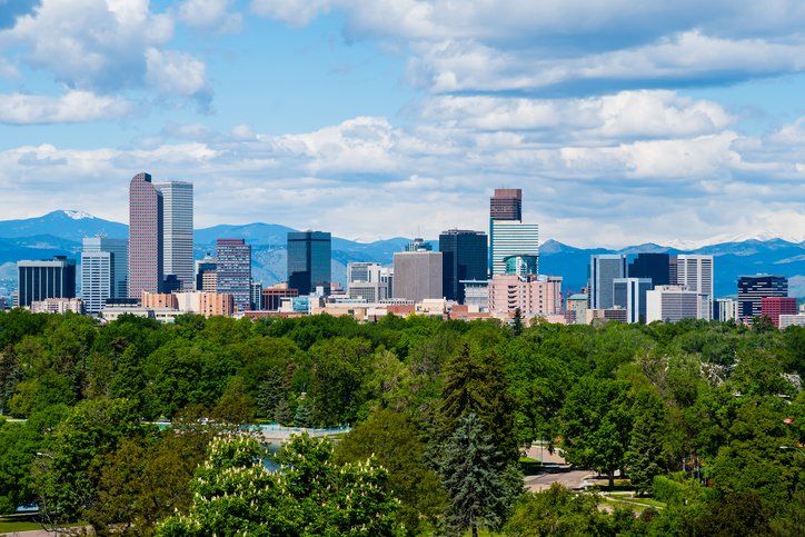 Denver, CO City Skyline