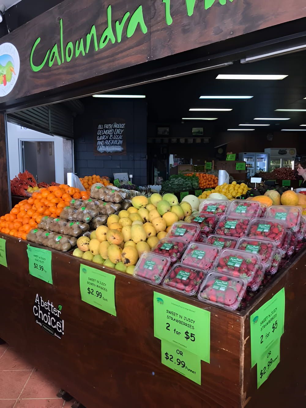 A Grocery Store Filled With Lots Of Fruits And Vegetables — Caloundra Fruit Market In Caloundra, QLD