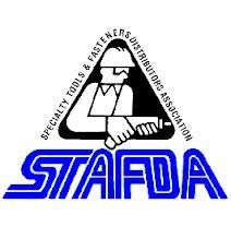 The logo for the staffda specialty tools and fasteners distributor association.