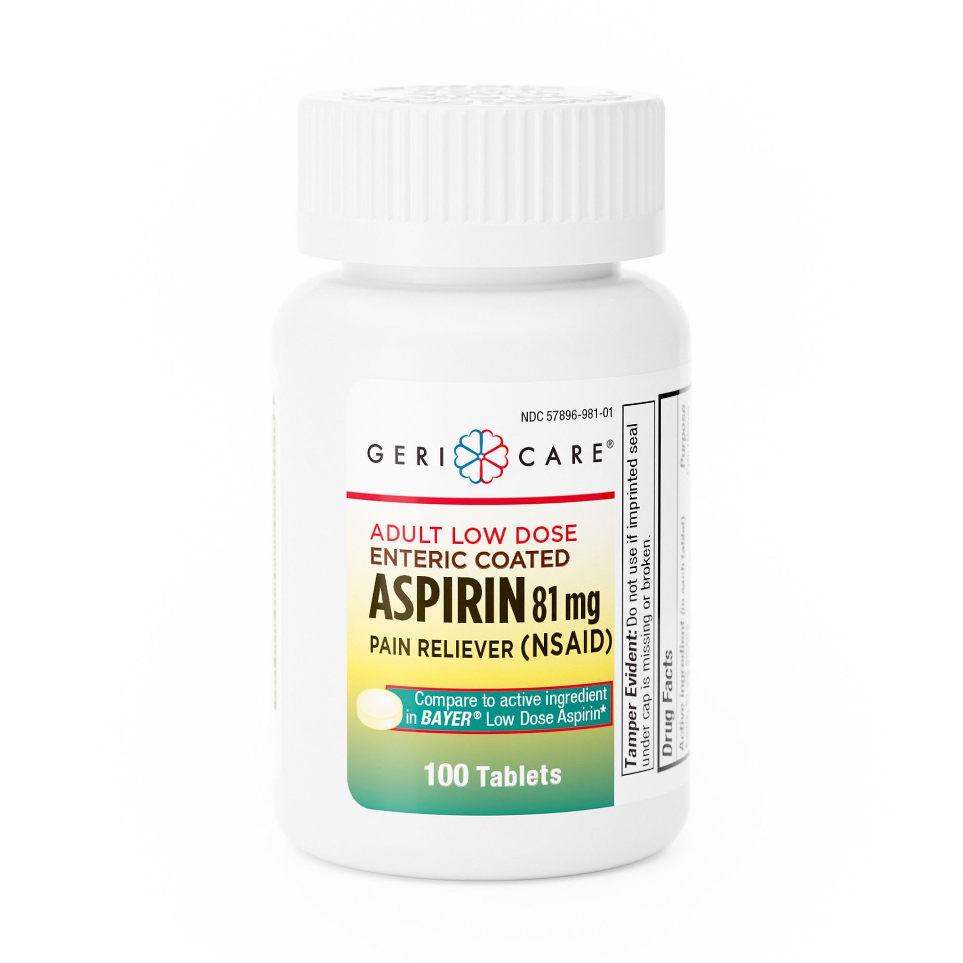 Aspirina 81 mg – 300 tabletas (1 botella)