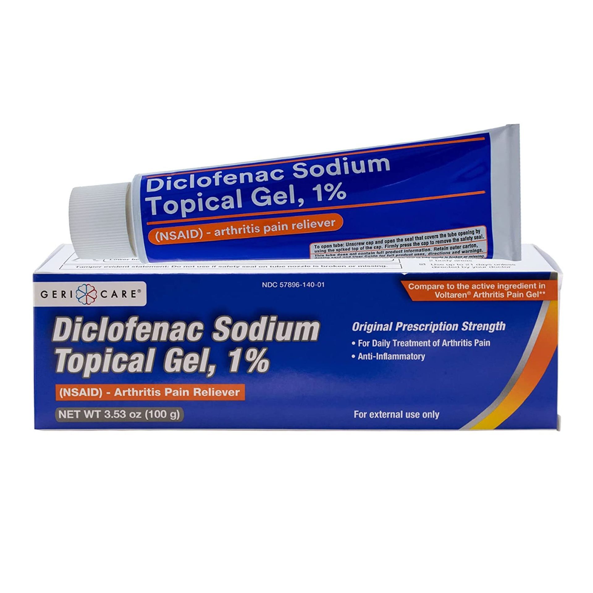 Diclofenaco Gel 1% – Analgésico Tópico (1 tubo 100g)