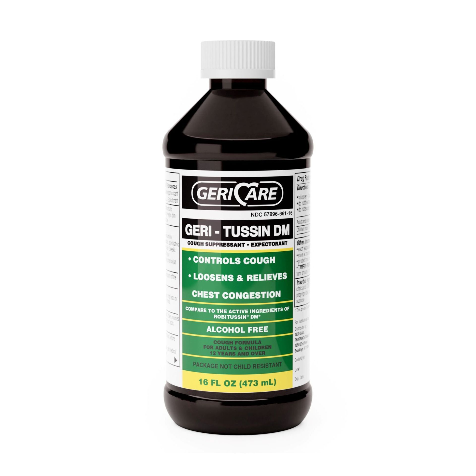 Jarabe Geri-Tussin DM – 16 oz (1 botella)