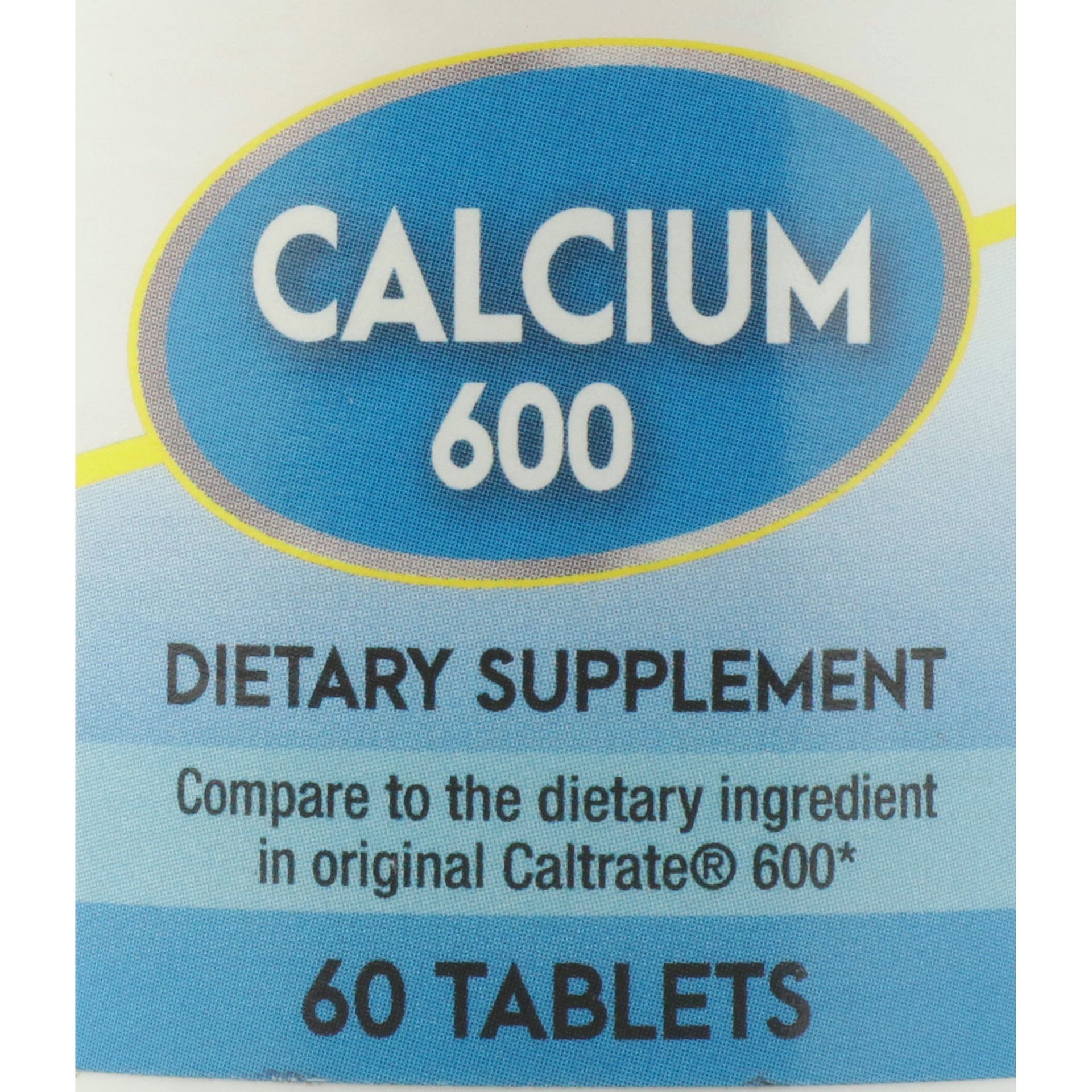 Calcio Carbonato 600 mg – 60 tabletas (1 botella)