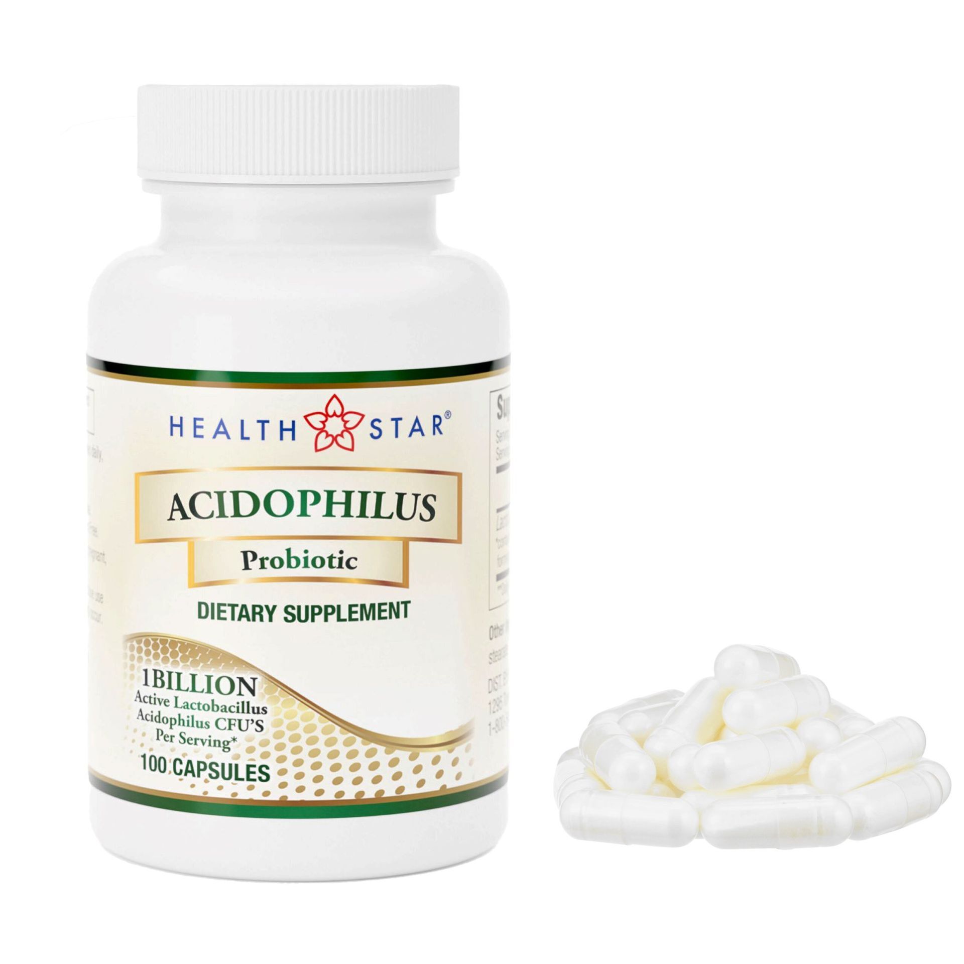 Acidophilus –1 Botella - 100 cápsulas