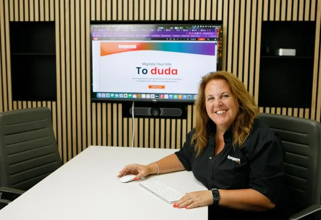 Image of a website on a laptop