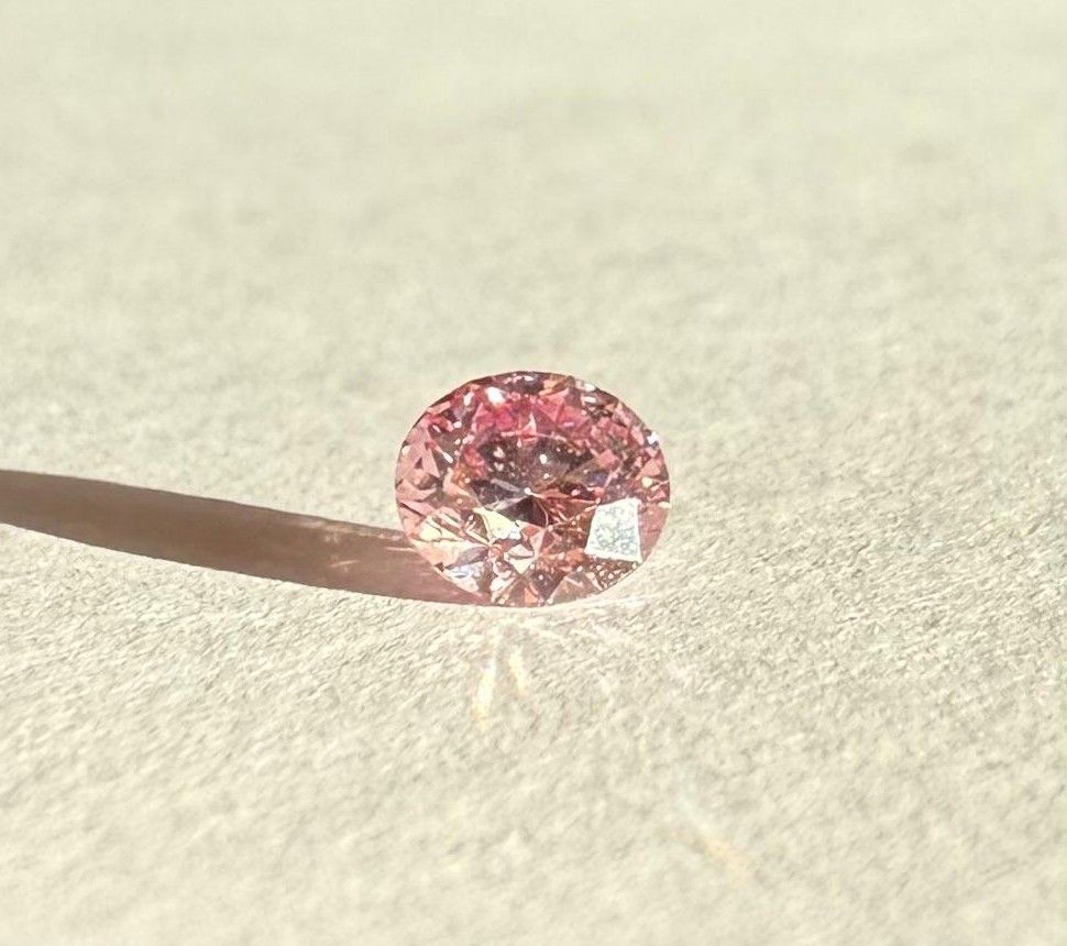 CERTIFIED ARGYLE Round Diamond 0.26ct 5PP SI2