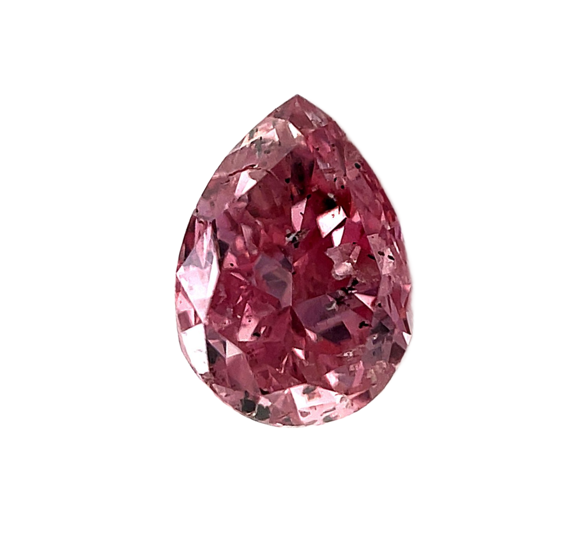 CERTIFIED ARGYLE Pear Diamond 0.25ct 3P SI1