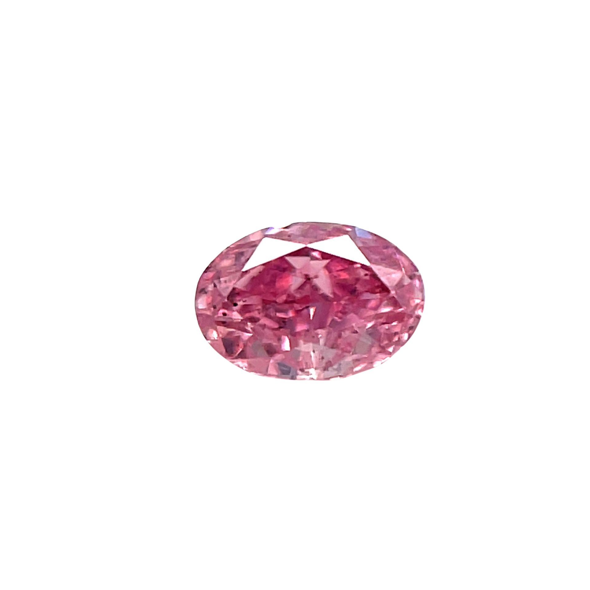 CERTIFIED ARGYLE Oval Diamond 0.37ct 4PP P1