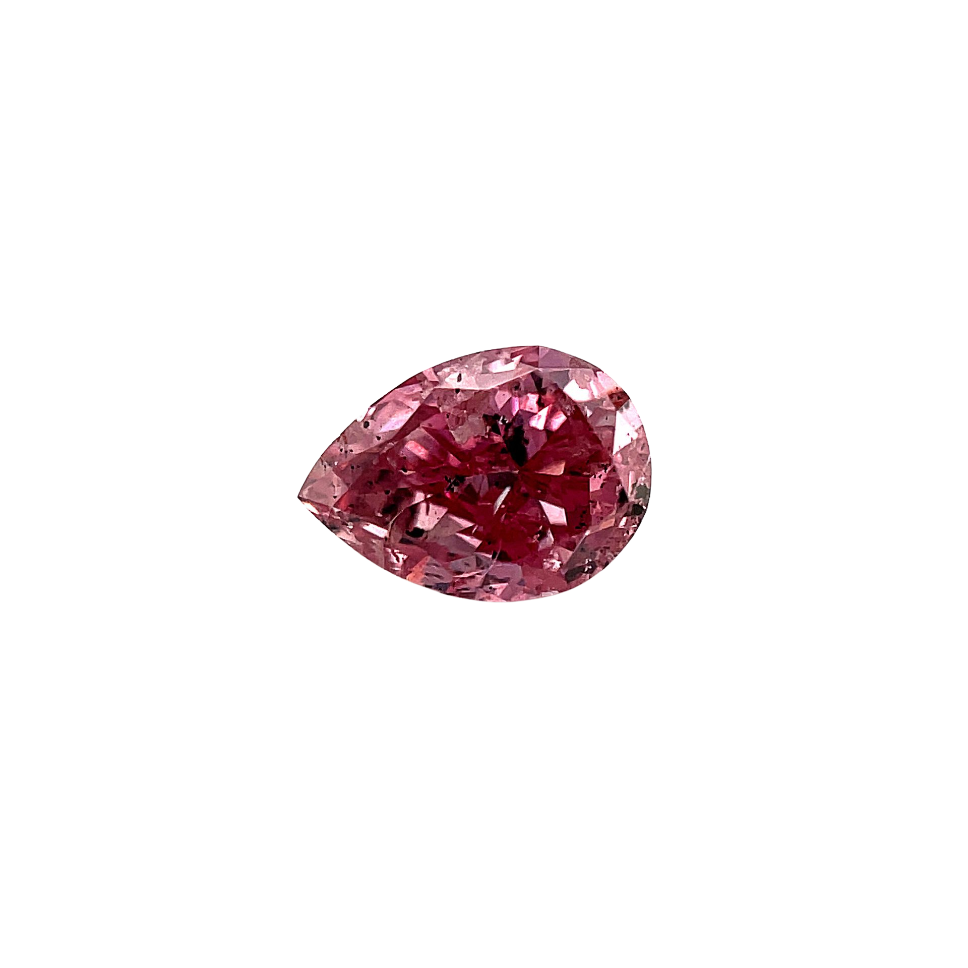 CERTIFIED ARGYLE Pear Diamond 0.30ct 4PP P1