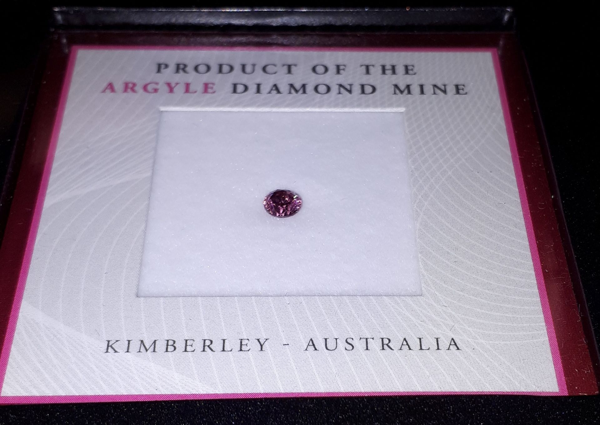 CERTIFIED ARGYLE Round Diamond 0.43ct 2P P2