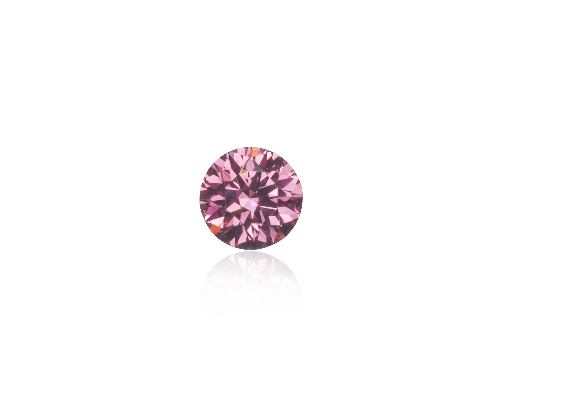 CERTIFIED ARGYLE Round Diamond 0.09CT 1PP VS2