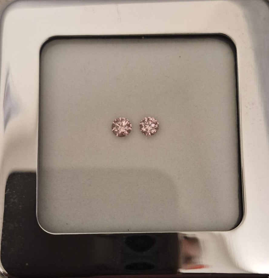 CERTIFIED ARGYLE Round Diamond 0.21ct 5PP SI2