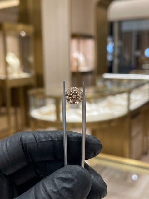 ORIGIN ARGYLE Round Diamond Champagne 1.07ct C6 SI1