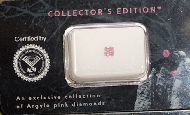ORIGIN ARGYLE Cushion Diamond 0.23ct Pink SI2
