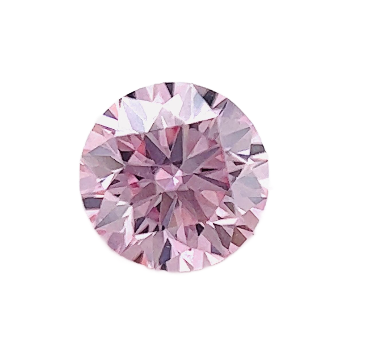 CERTIFIED ARGYLE Round Diamond 0.28ct 7P VS1