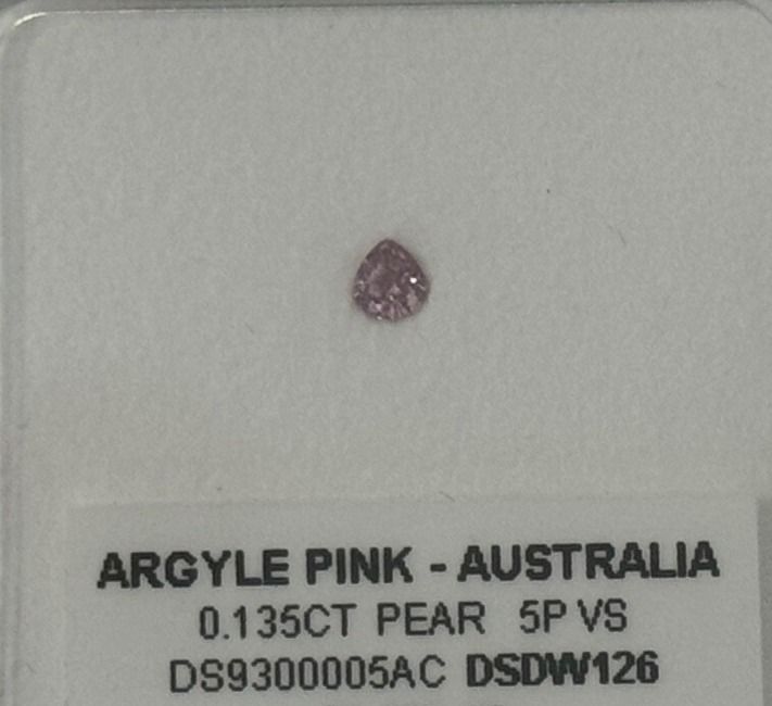 ORIGIN ARGYLE Pear Diamond 0.13ct 5P VS2