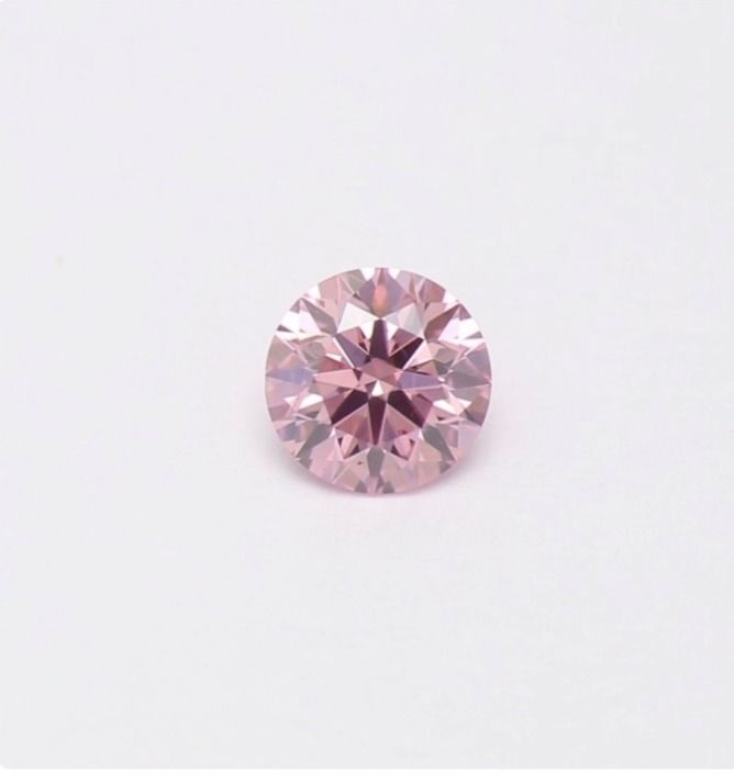 CERTIFIED ARGYLE Round Diamond 0.09ct 6PP SIAV A:382738