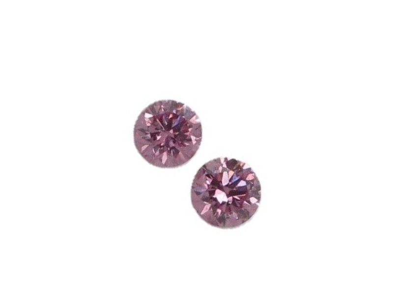 ORIGIN ARGYLE Round Diamonds 2 = 0.14ct 5P SI1