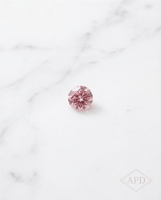 CERTIFIED ARGYLE Round Diamond 0.25ct 5P P1