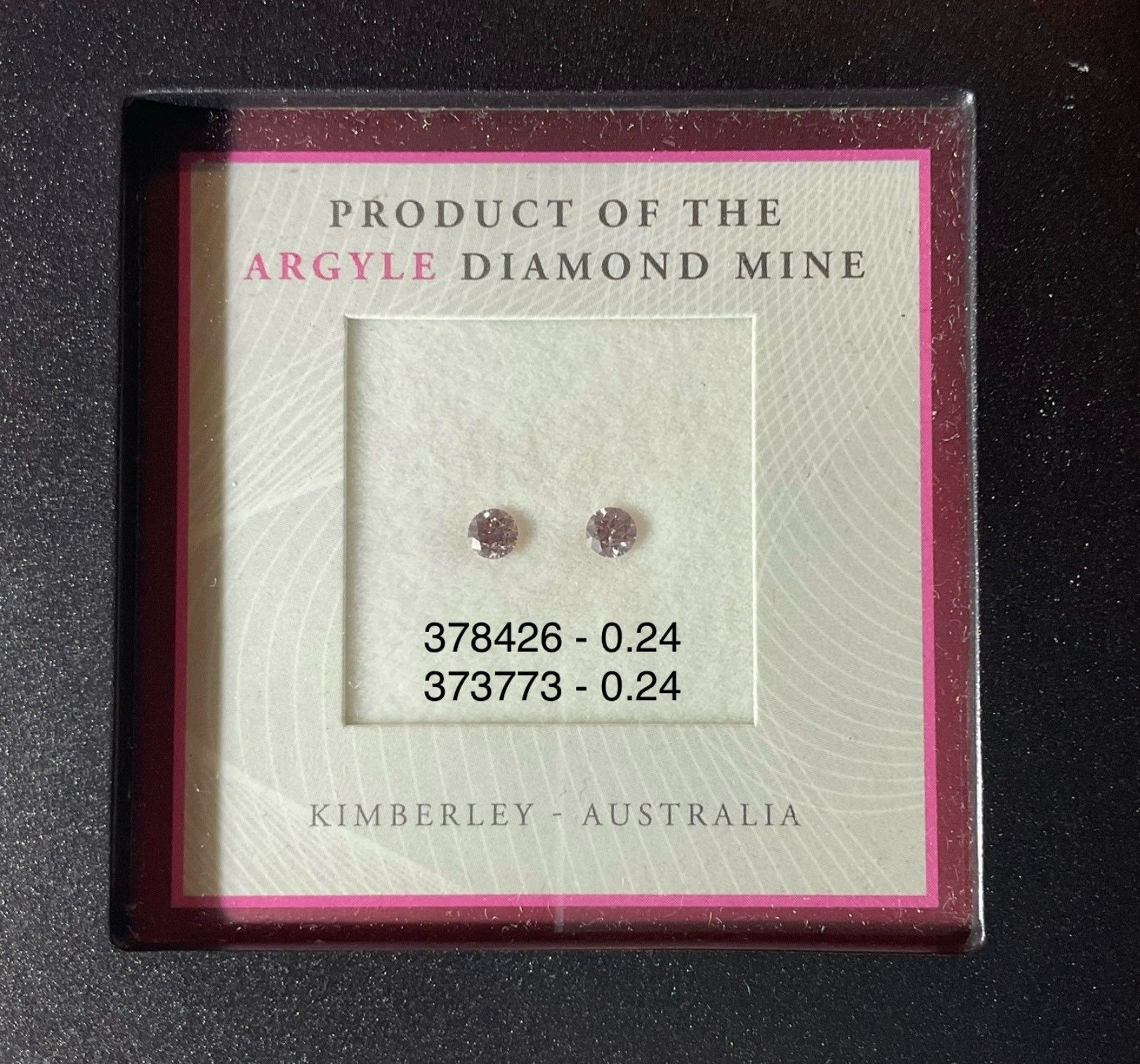 CERTIFIED ARGYLE Round Diamond 0.24ct 6P SI2 378426