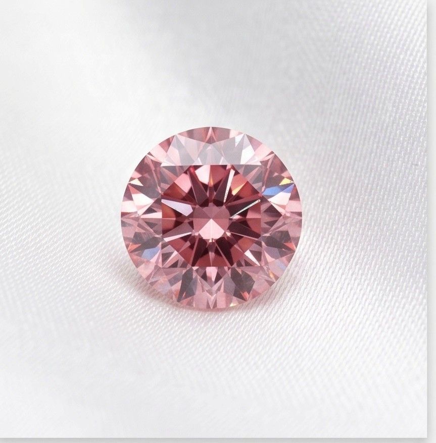 CERTIFIED ARGYLE Round Diamond 0.10ct 4P VS1