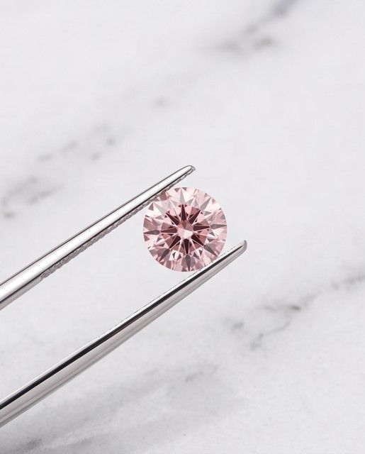 CERTIFIED ARGYLE Round Diamond 0.31ct 5P VVS1