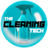 The logo for the cleaning tech shows a spray bottle