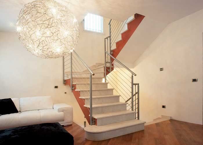 scale e ringhiere interno ed esterno in aciaio inox