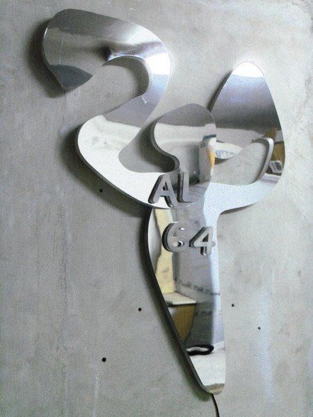 Insegne retroilluminate in acciaio inox Catania