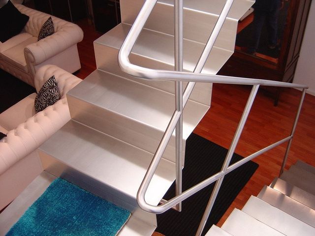 scale e ringhiere interno ed esterno in aciaio inox