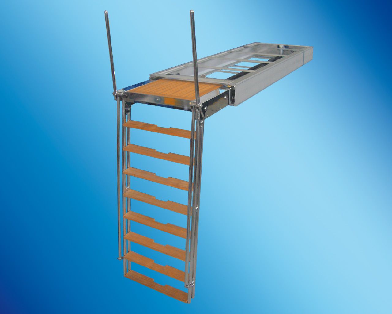 Scala retrattile per barche