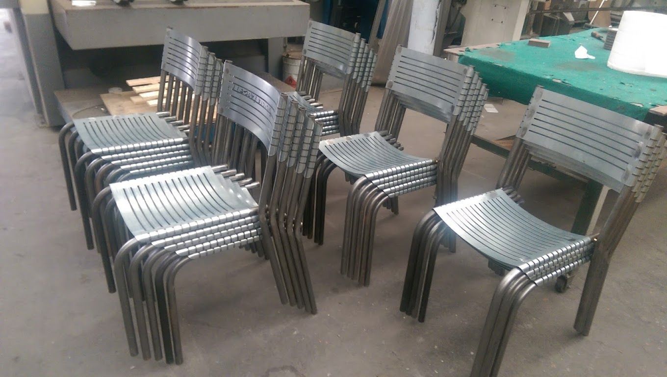 sedie in acciaio