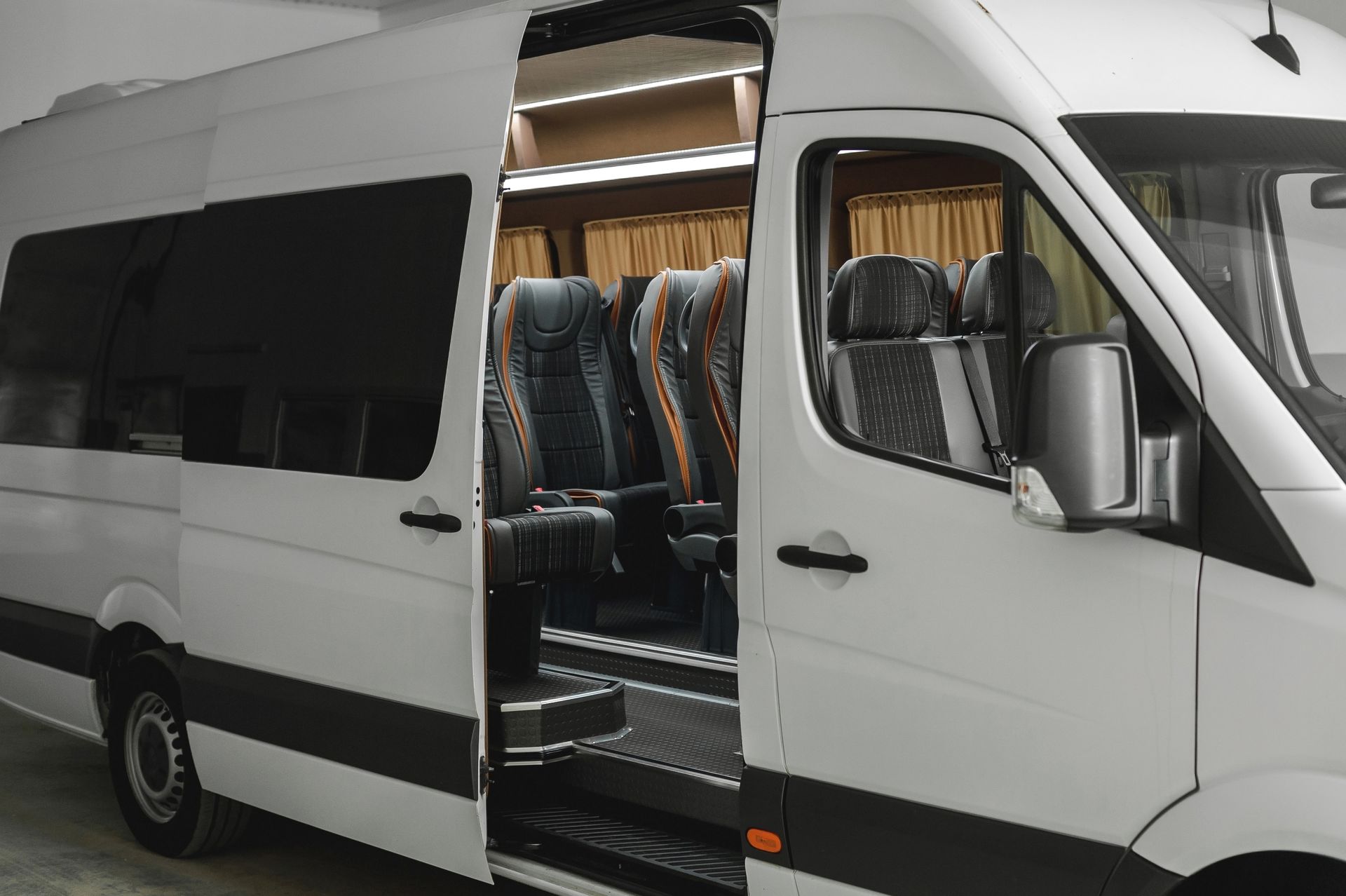 Clean professional vehicle interior representing Assist You corporate transportation