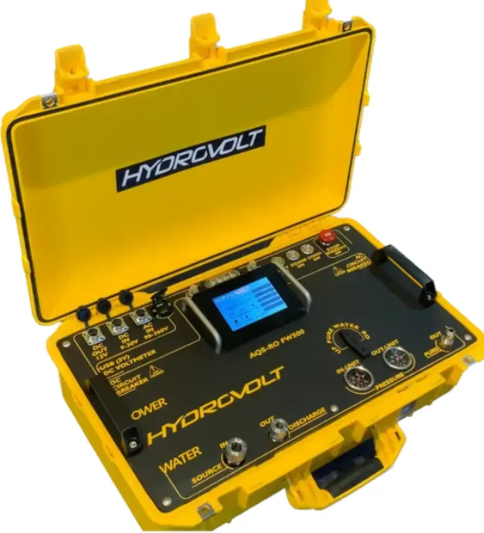 HydroVolt AQS Aqua Shield designed for portable water emergency relief