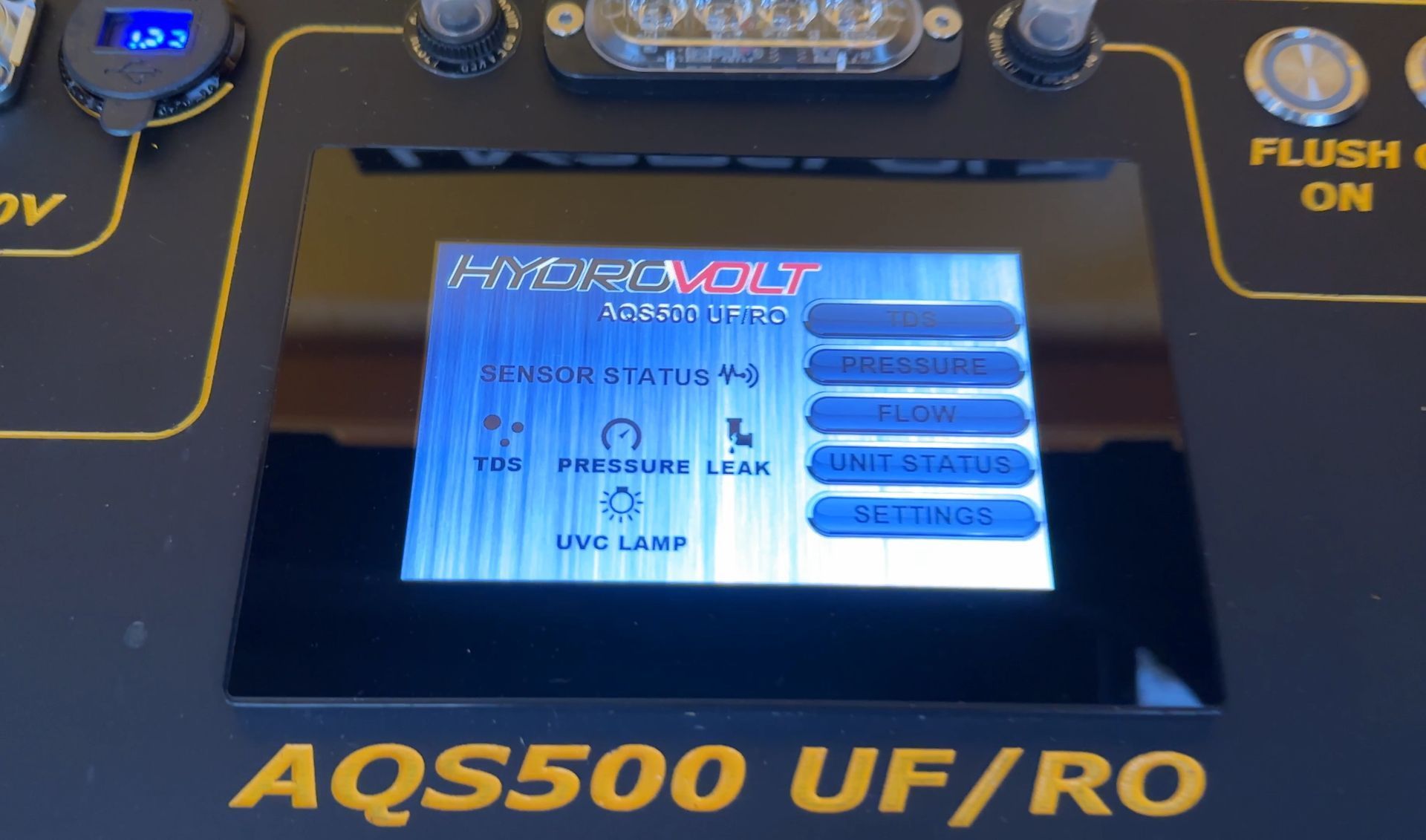 All Hydrovolt models have a control panel, for unit and water monitoring