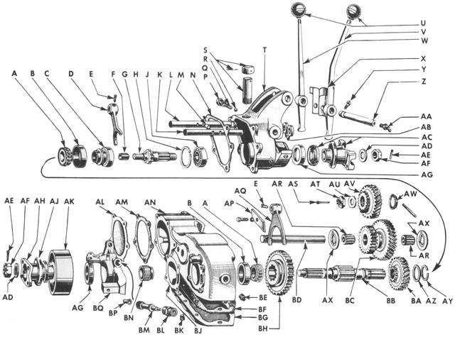 Transfer Case - Transfer Case Assembly - Exploded View