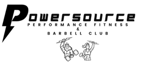 A black and white logo for a crossfit rye canyon barbell club.