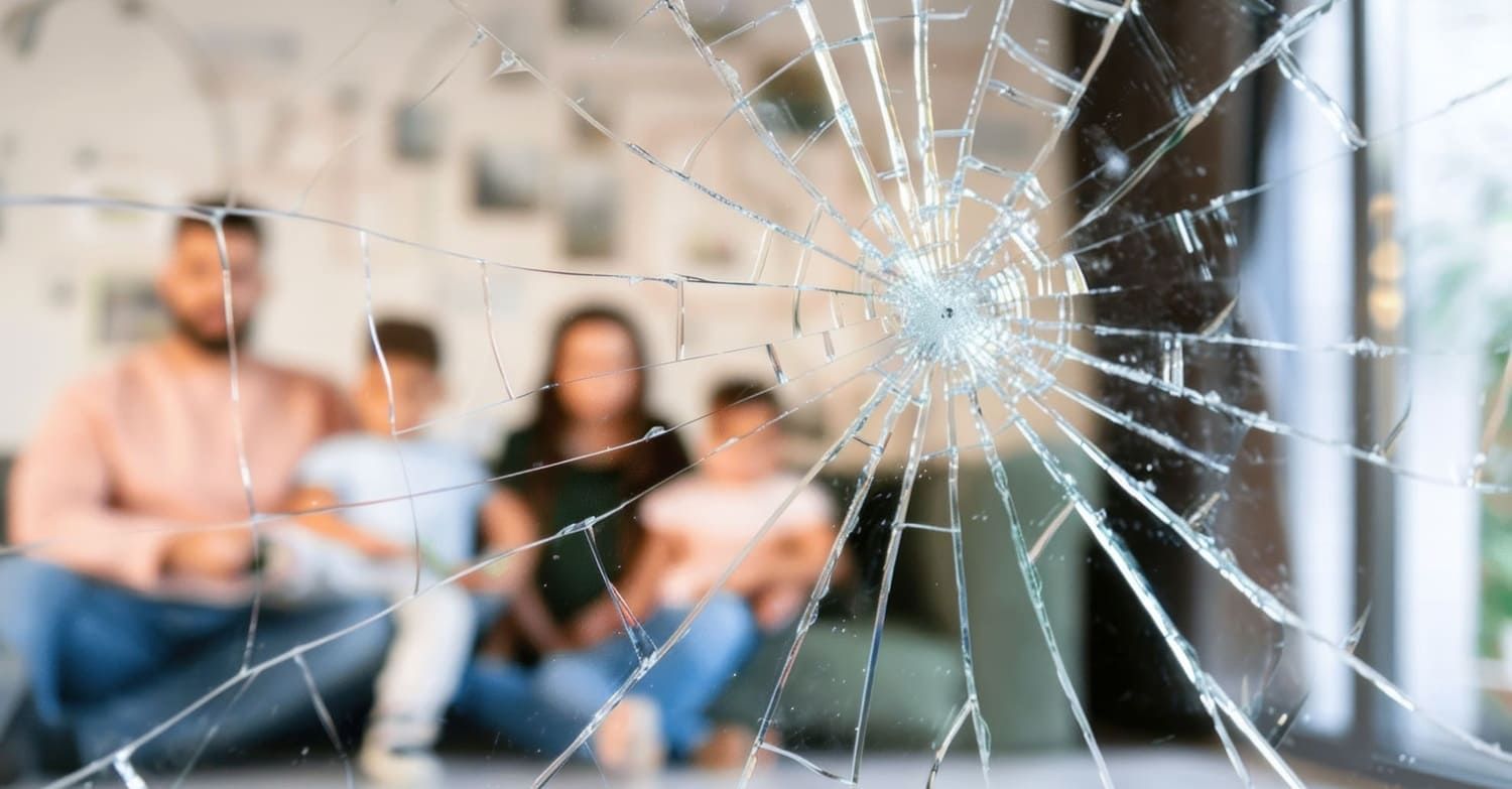 does window film stop shattered glass