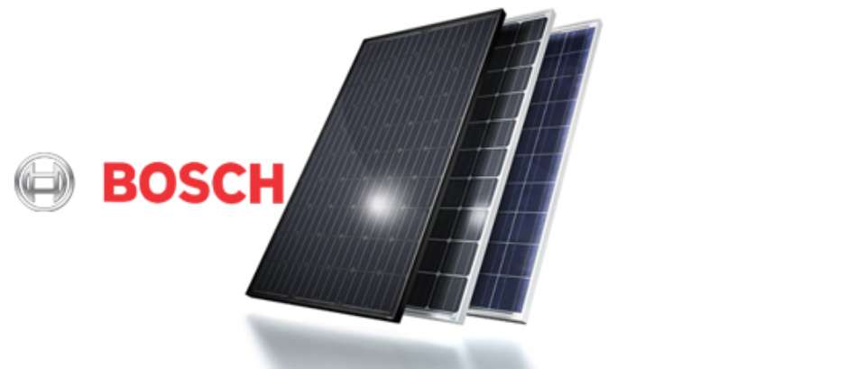 tre pannelli solari Bosch