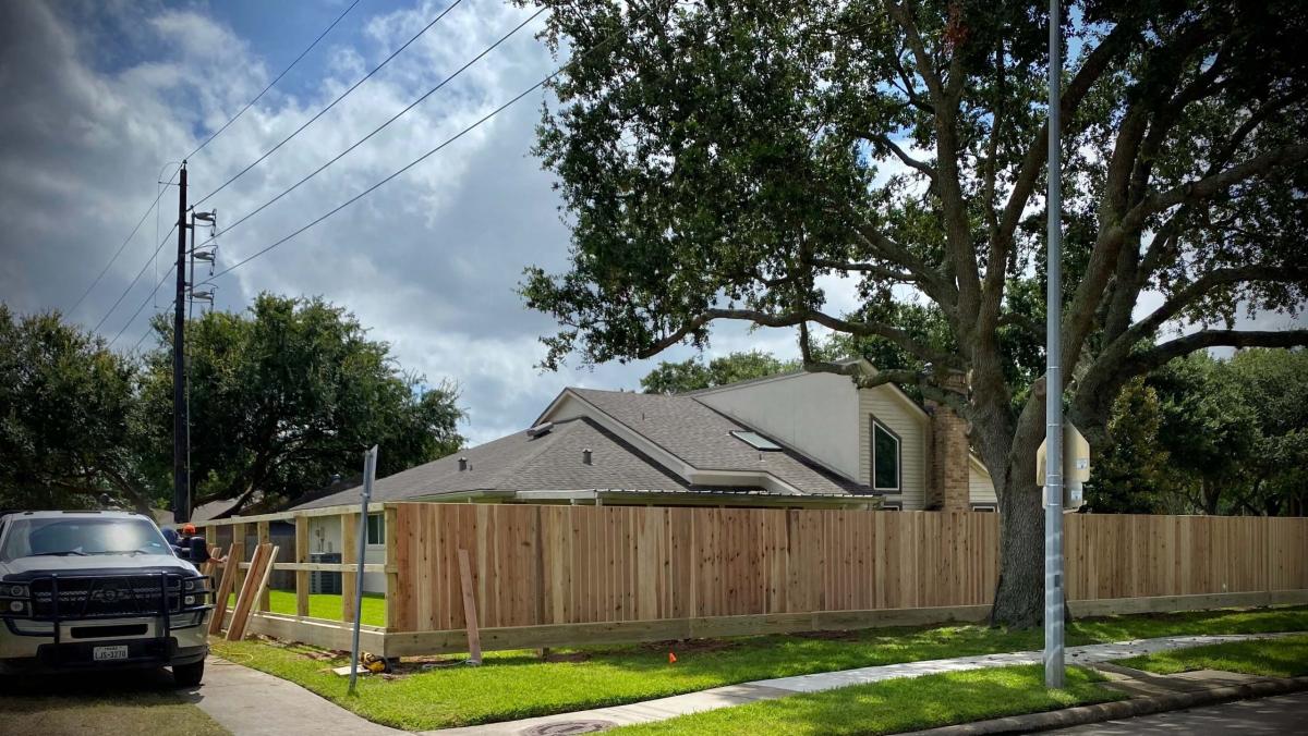 House Wooden Backyard Fence — Pearland, TX — Fence Keeper