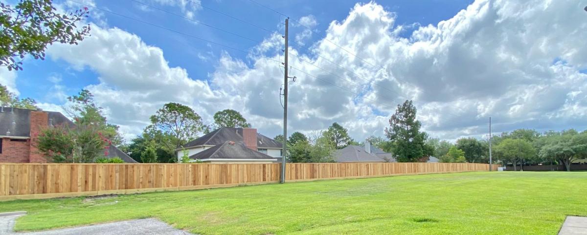 New Wooden Perimeter Fence — Pearland, TX — Fence Keeper