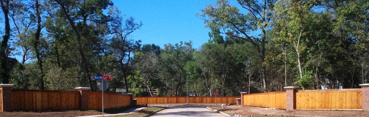 Stained Wood Perimeter Fence — Pearland, TX — Fence Keeper