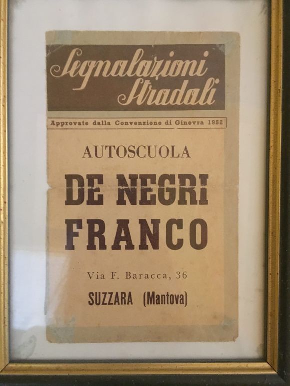 Framed vintage advertisement for 