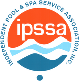 The logo for the independent pool and spa service association inc.