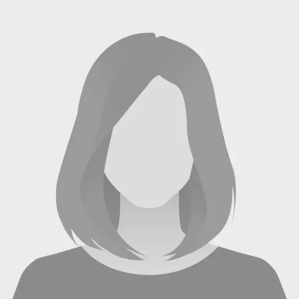 En grå silhuett av en persons hode og skuldre mot en lysegrå bakgrunn.