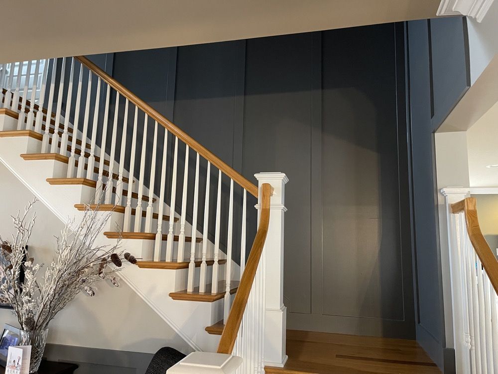 Interior painting for stairs and railings. Contact us for faux finishing throughout Berks, Lebanon, and Lancaster County, PA.