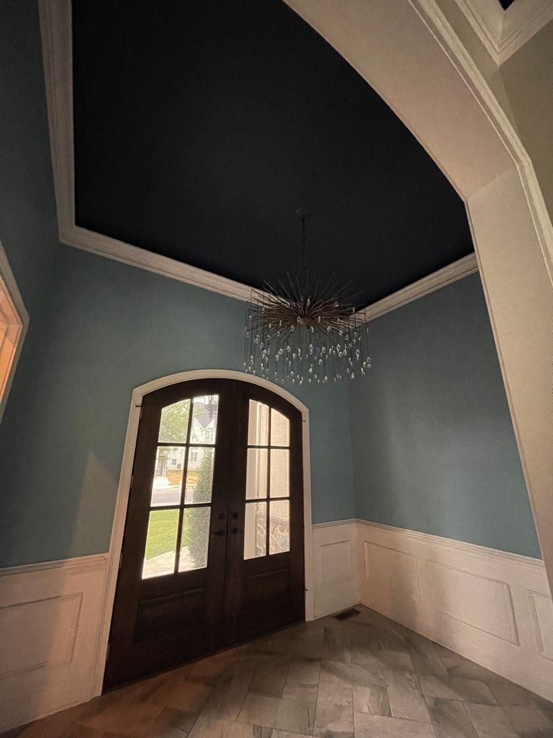 Interior painting of foyer walls and ceiling. Contact us in Reading and in Berks, Lebanon, and Lancaster County for Interior Painting services.